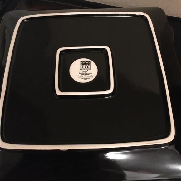 Genuine stoneware dinner and salad plate set - Picture 5 of 6